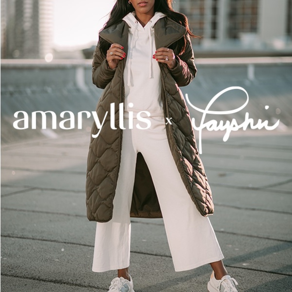 Amaryllis x Tayshia Girl on the Go Olive Green Puffer Coat / Medium